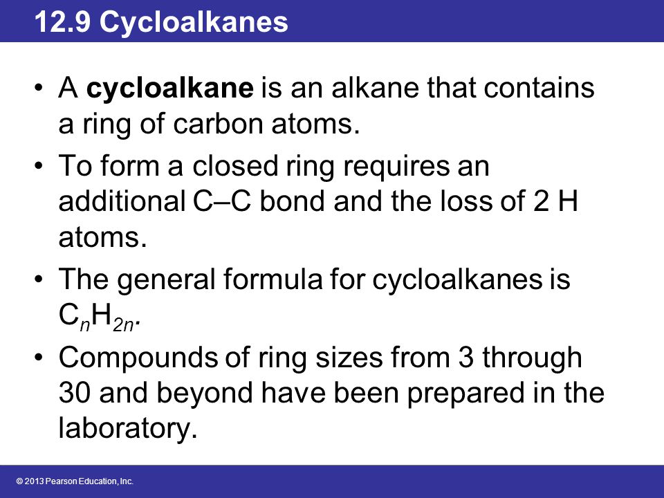 Nomenclature of Cycloalkanes